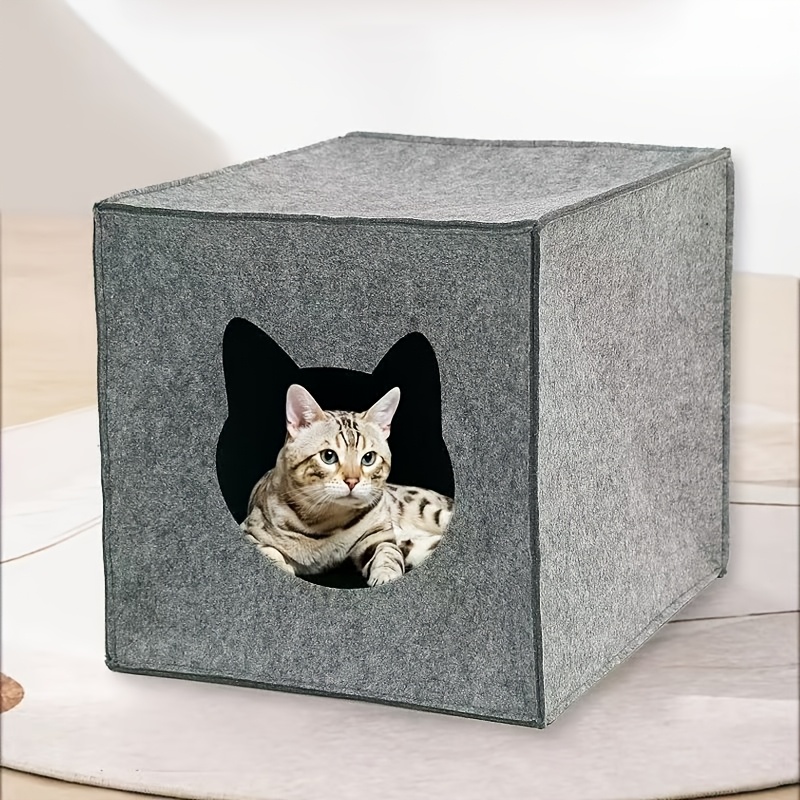 Cross-border Felt Cat Nest Outdoor Bag Pet Nest Handheld Warm Pet Bag Creative Warm Foldable Cat Litter Box