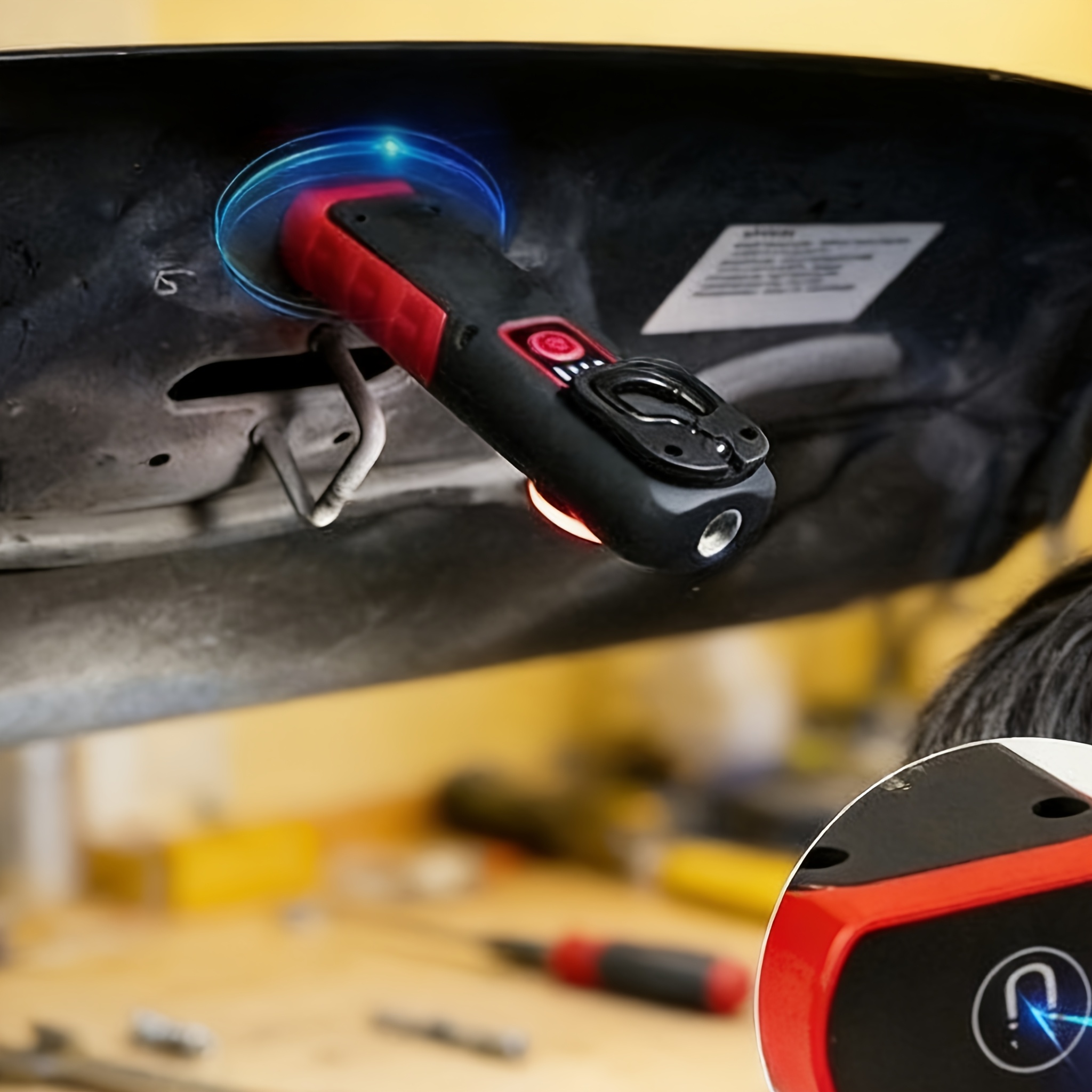 TEMU Car Repair Work Light Car Paint Beauty Pattern Capture Color Temperature 2000mah Rechargeable Maintenance Light