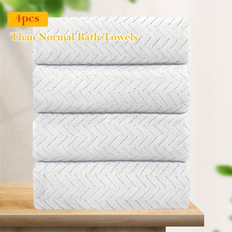 

Oversized Bath Towels Set, 600 Gsm Quick Dry Towel Microfiber Premium Naturally Soft Absorbent Extra Large Shower Towels For Hotel, Machine Washable Restroom