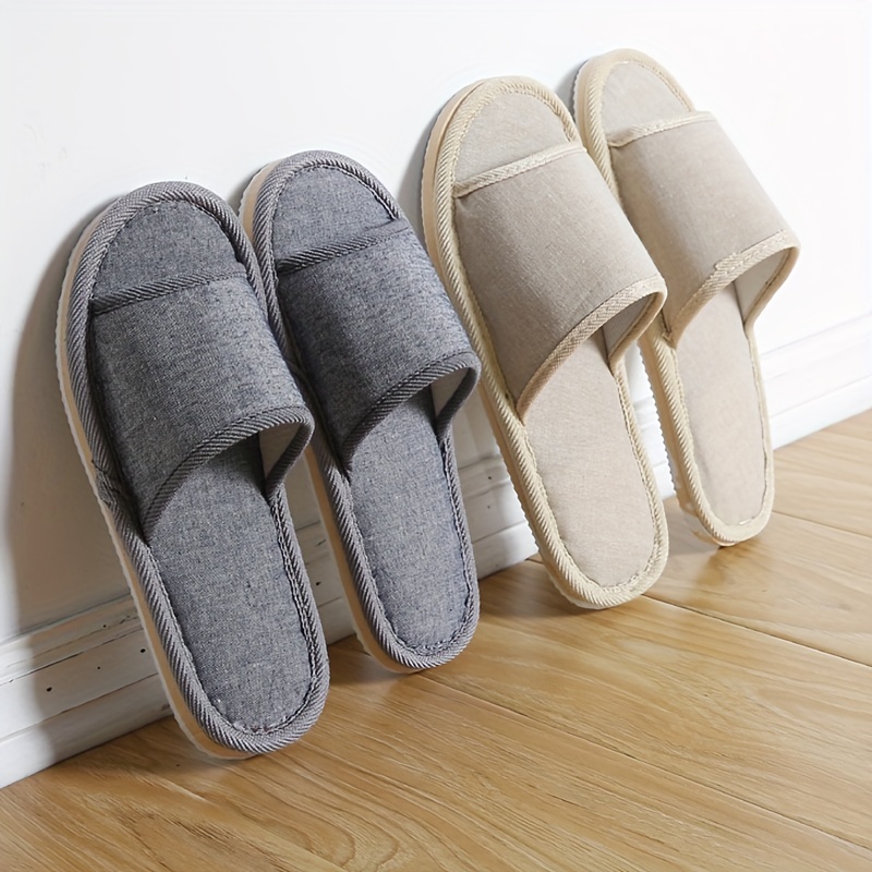 

Men's Vintage Solid Colour Open Toe Breathable Slippers, Comfy Non Slip Casual Durable Eva Slides, Men's Footwear