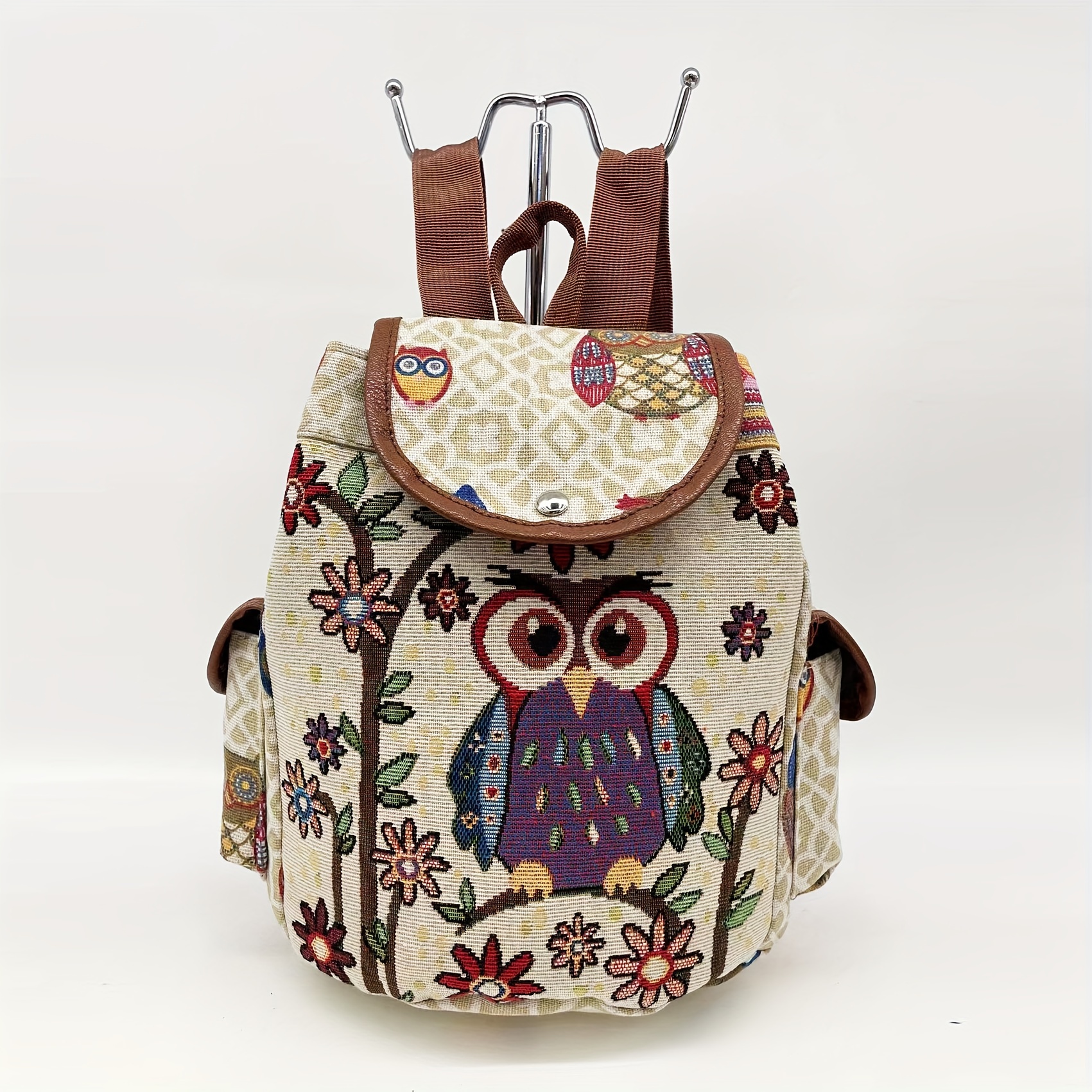 new backpack women ethnic style embroidered jacquard college  display picture 3