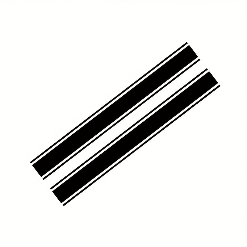 Image of 2pcs Mini Cooper Bonnet Stripe Decal, Car Styling Sticker For Jcw R55 R60 R61 F5455 F56