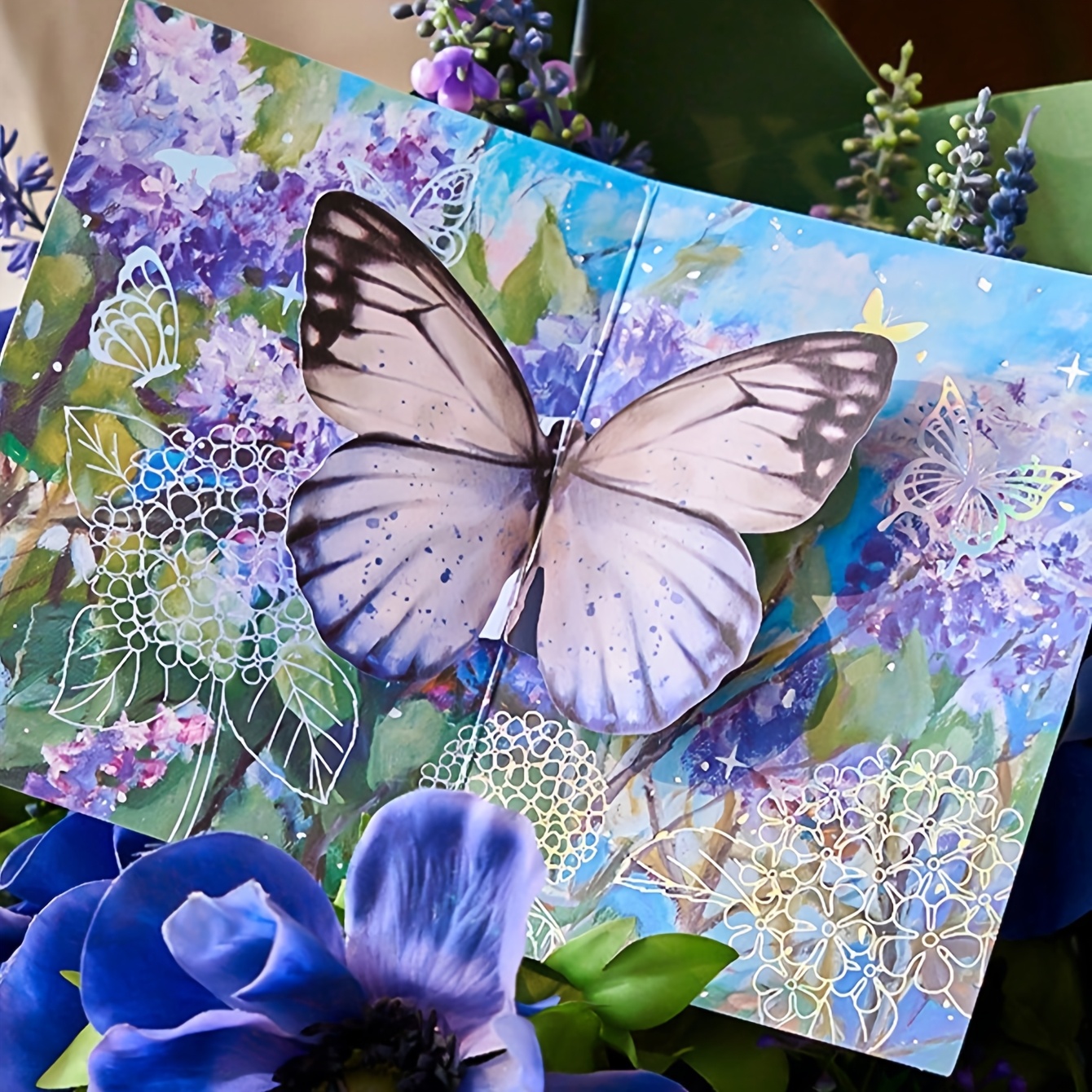 3d Pop Up Greeting Card With Envelope, Foldable Celebration Card For Birthday, Wedding, Anniversary, Valentine's Day, Mother's Day And Special Occasions