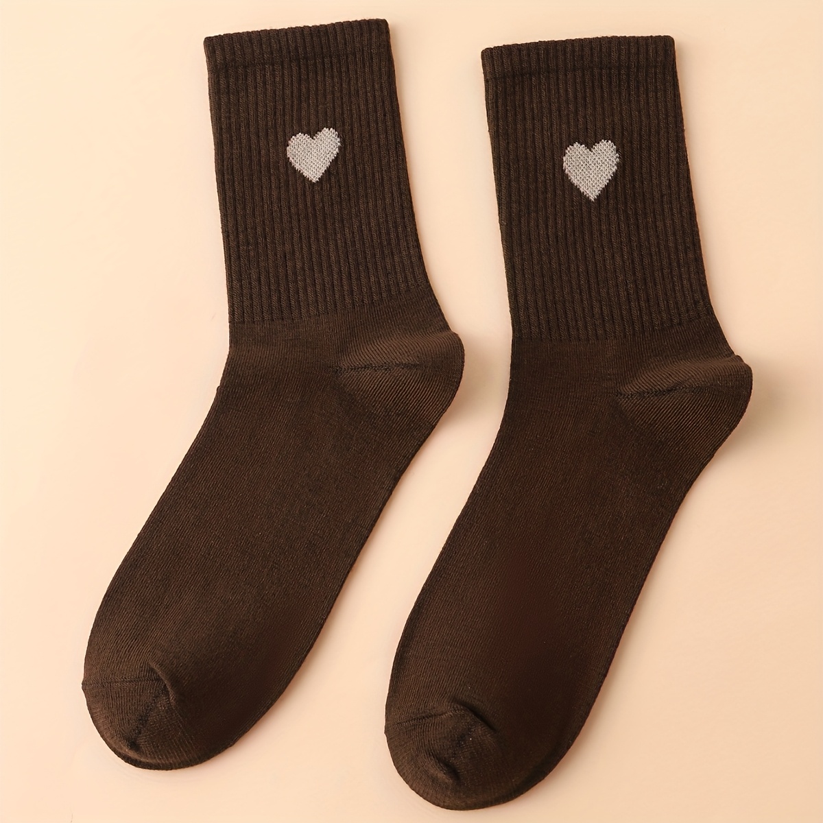 E-shop 1 Paar Süße Socken Herz Socken Verspielte Socken Lustige Socken mit Herz Muster Geschenk Socken für Familie Freund Neuigkeiten Socken Freizeit