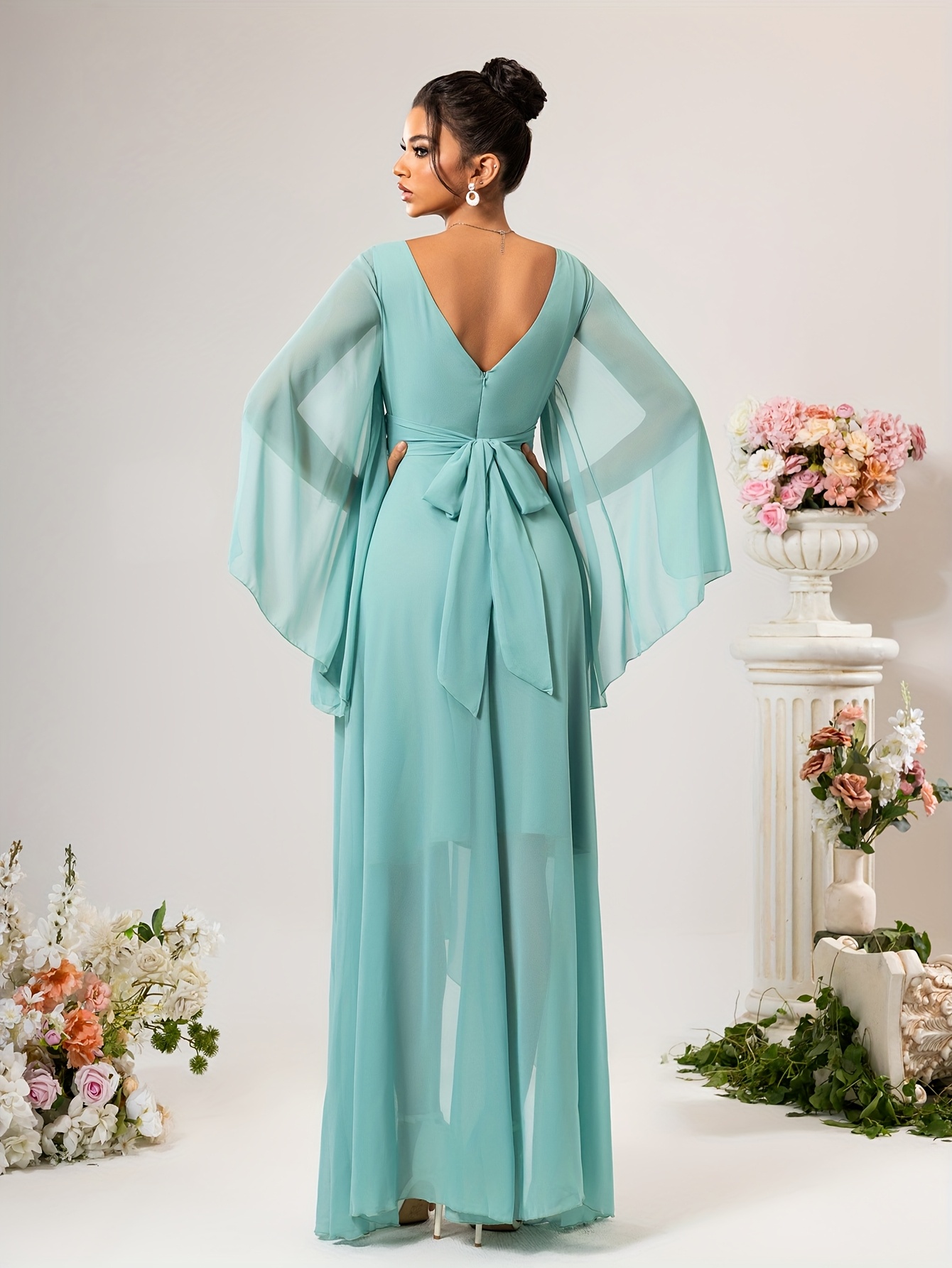 where to find bridesmaid dresses online Ruched Chiffon Bridesmaid Dresses Online Long Wedding Party Gowns –  loveangeldress