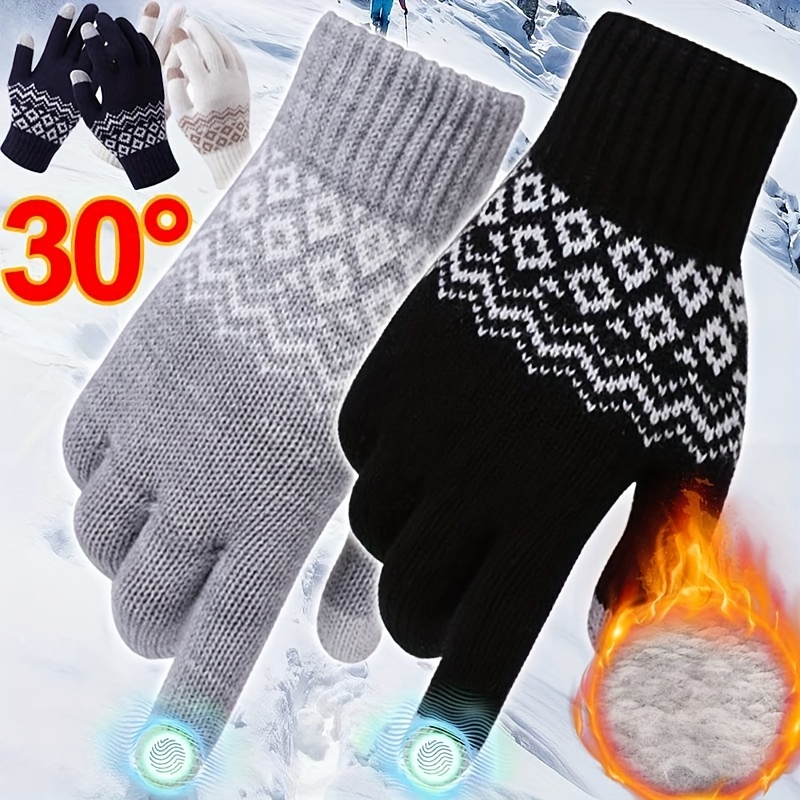 

's Gloves, Knitted Fleece, Fingerless Gloves For , & , Comfortable &