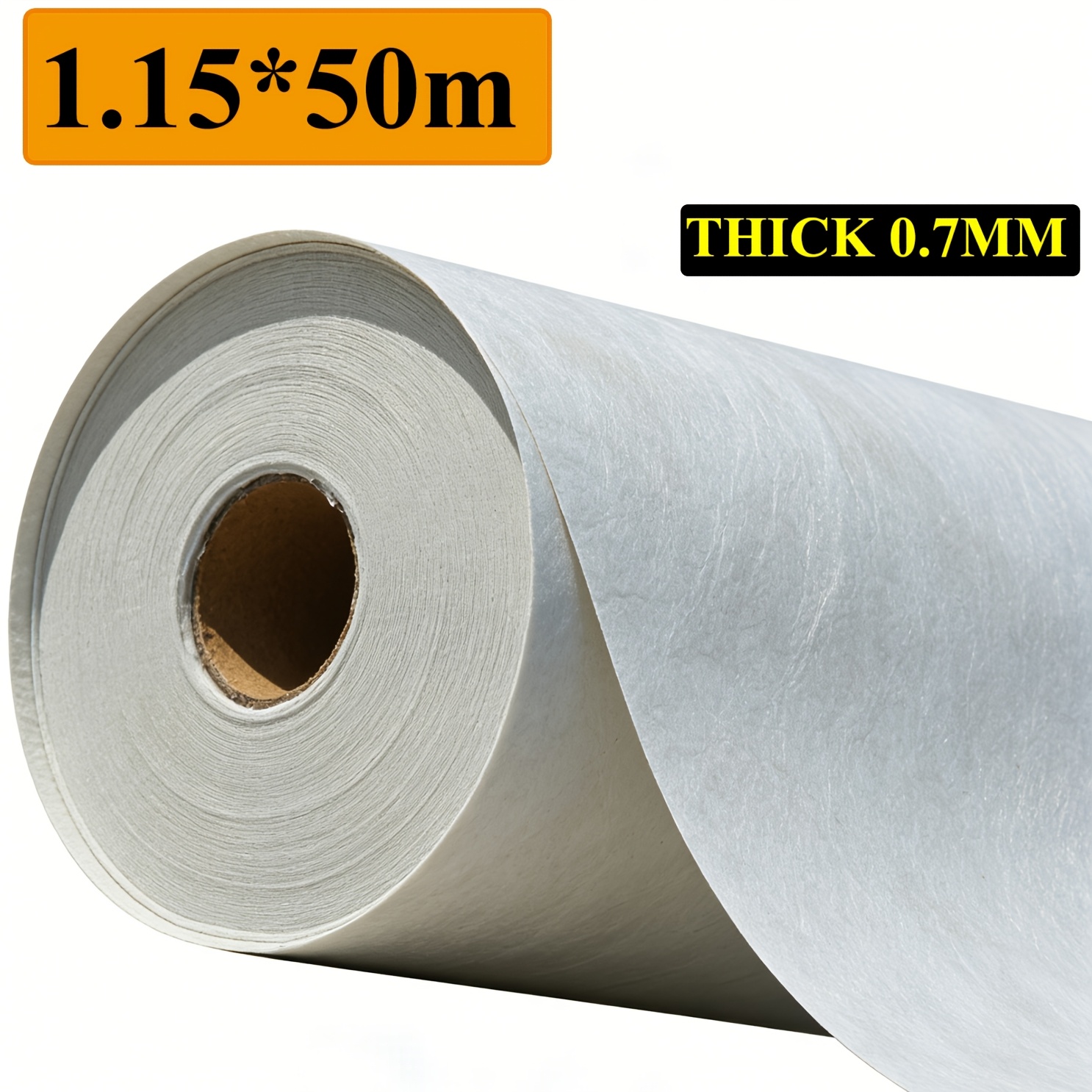 Image of 50m Roof Waterproof Membrane Decoupling Mat For Bathrooms, Showers, And Shower Tiles Underlayment, 0.8mm Thick Breite 1, 15m