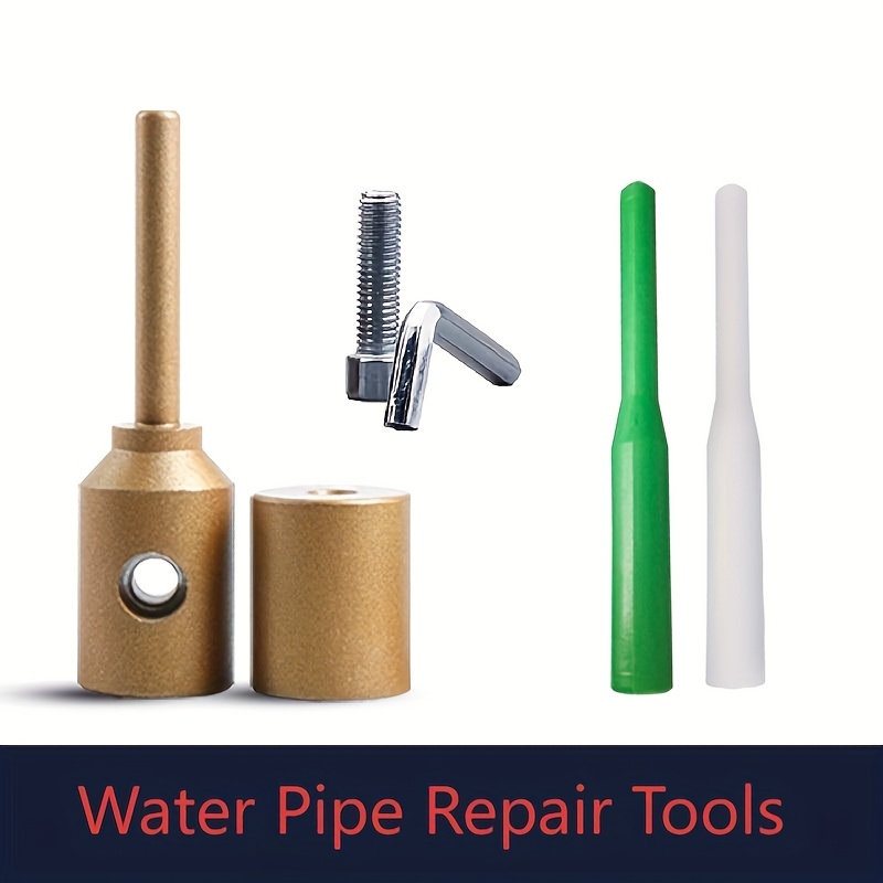 TEMU 6pcs Set For Water Pipe Leak Repair, Ppr Pipe Molding Pipe Hole Filling And Device, Tool For Ppr Water Pipe Hole Leak Repair, Water Pipe Damage