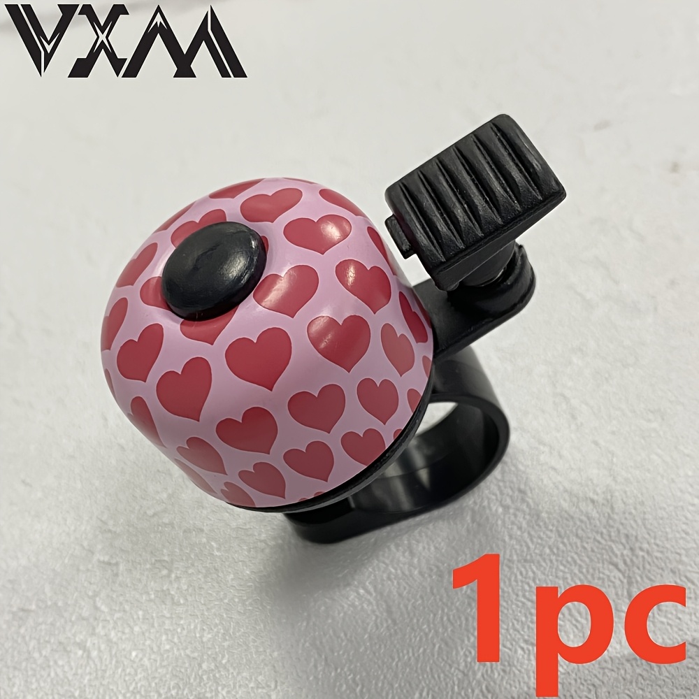 E-shop Fahrrad-Glocke in Herzform, rosa niedliche Fahrradklingel, Sicherheits-Warnklingel für Mountainbike/Rennrad, Lenkerzubehör für