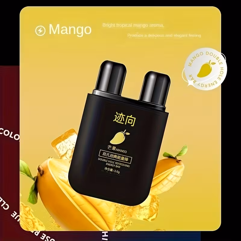 4 unidades de palitos energéticos de orificio, 4 de palitos na refrescantes de /mango/ /limón, palitos refrescantes de orificio, productos anti-sueño, sobrecarga de y conducción, artículos para el hogar, esenciales para apartamentos 5