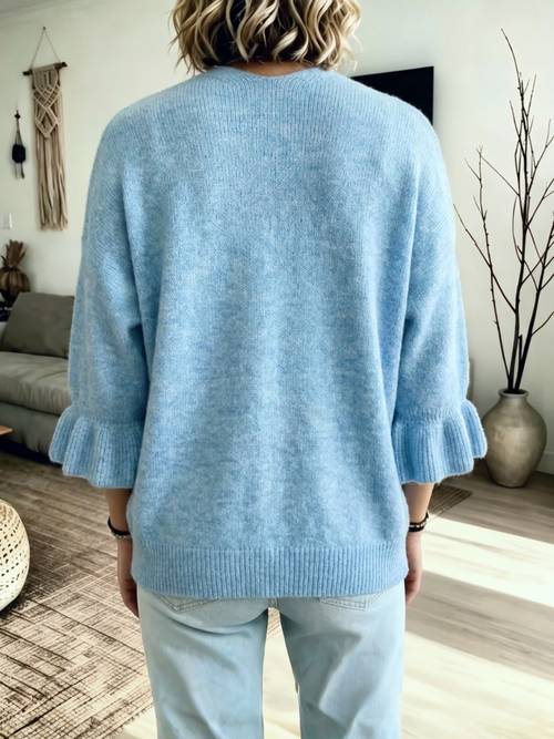womens elegant cardigan easy design versatile sweater jacket imitation sea horse soft and loose fit sleeve design suitable for wear suitable for autumn and winter womens jackets