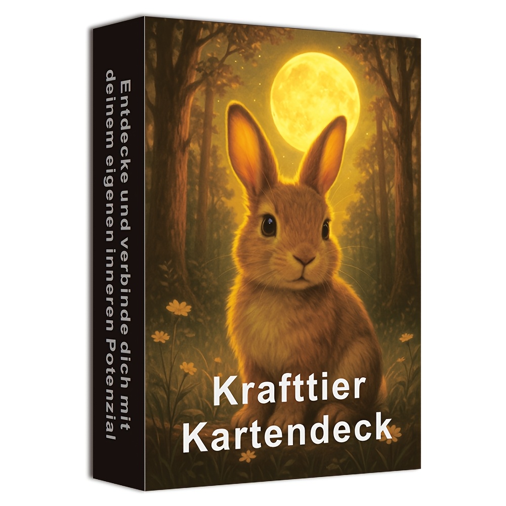 Image of A German Card, A German Card Set, Cards To Aid Personal Reflection And Life, Drawing On Animal Wisdom, Size 12*8 Cm, Card Game, In 500 .
