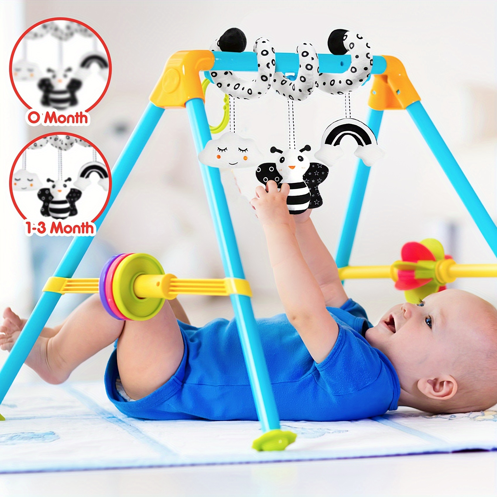 Jouets de siège de voiture, jouets pour bébé de 0 à 3 mois, jouets pour  bébé de 0 à 3 mois, jouets pour poussette en spirale, jouets pour nouveau-né,  jouets pour bébé