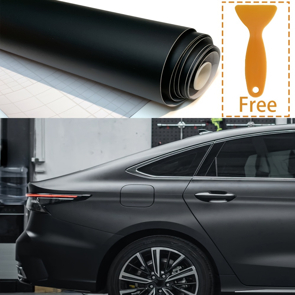 

Car Vinyl Wrap - 50x200cm, -resistant Pvc Film With Free Scraper For Easy Application & Removal