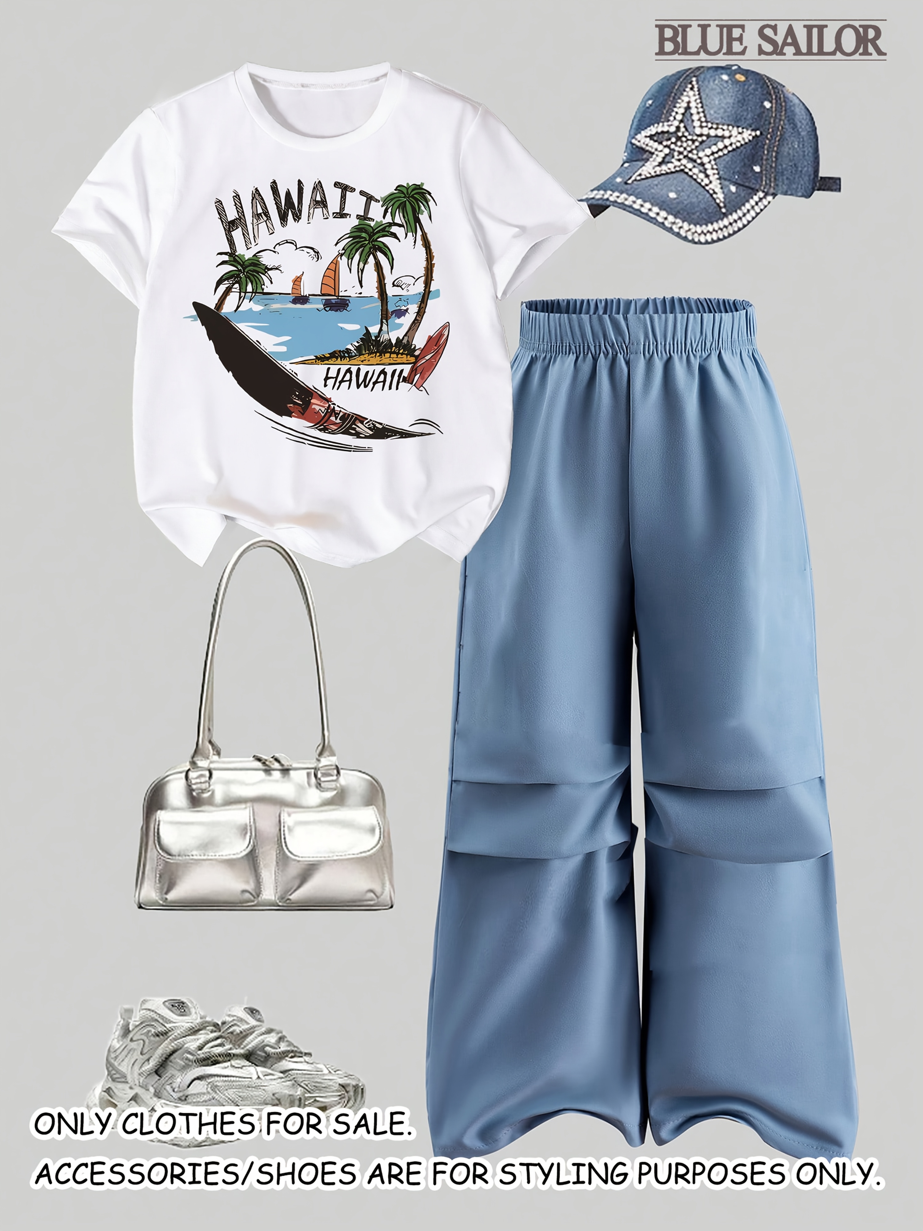 Haut court et pantalon cargo K-pop pour enfants, tenues de danse de rue