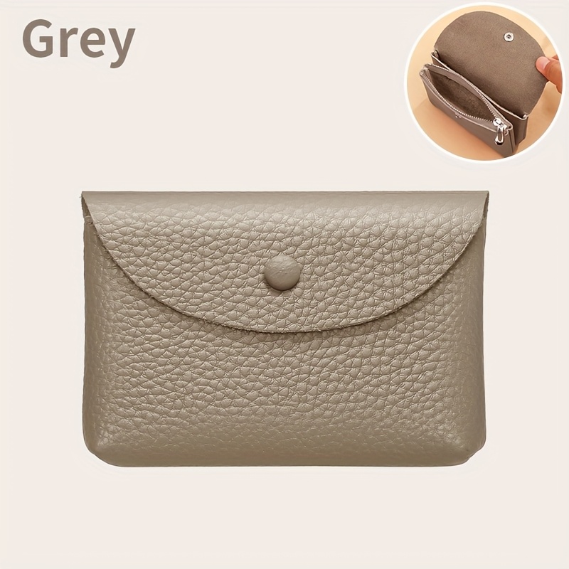 Image of Top Layer Genuine Cowhide Wallet Passport License Document Set Earphone Data Cable Storage Cash Storage Bag Makeup Bag Coin Purse Inner And Outer Full Cowhide Christmas Gift Holiday Gift