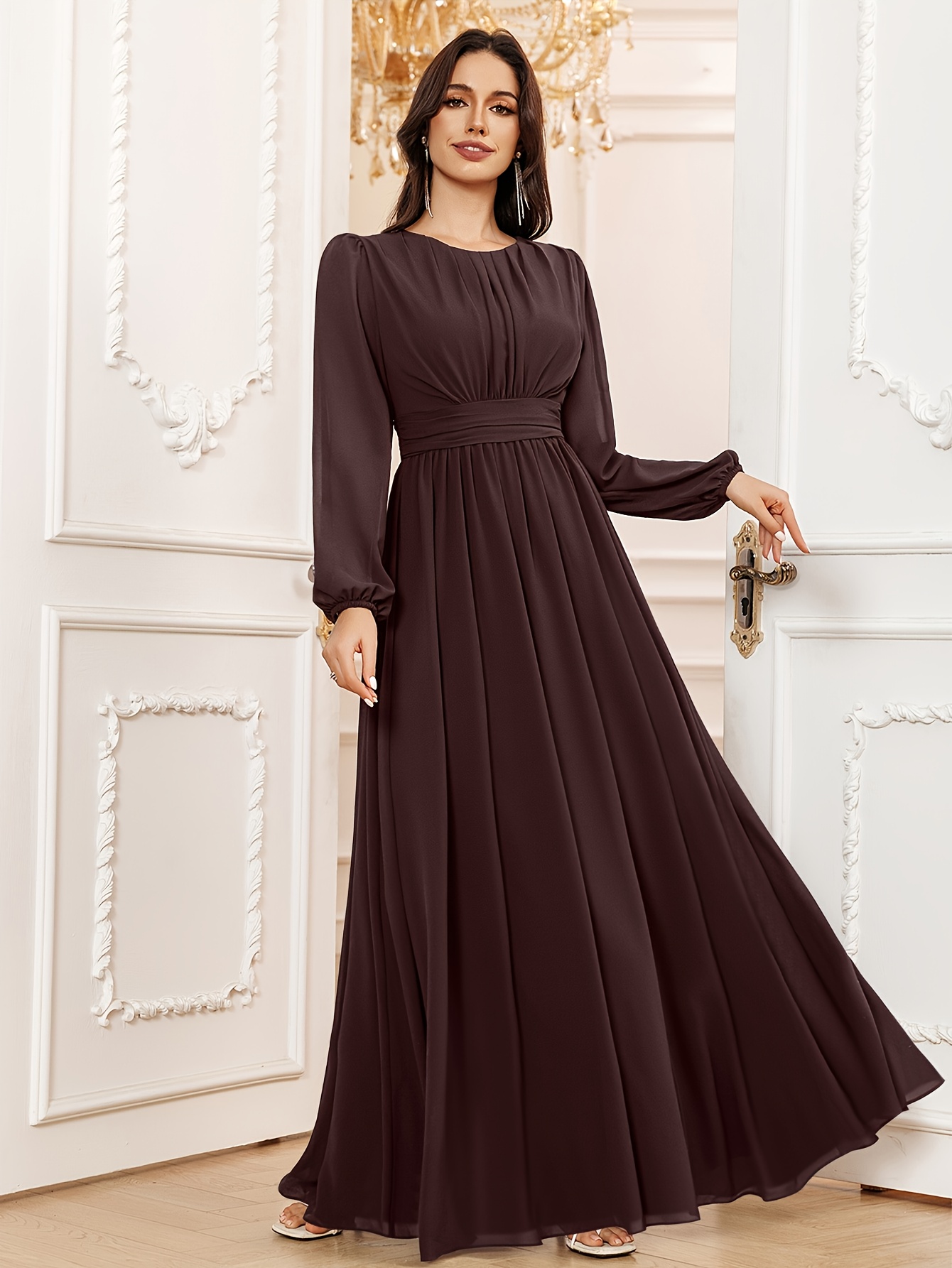 delia formal cowl neck long dress Delia Formal Cowl Neck Long Dress main image 1
