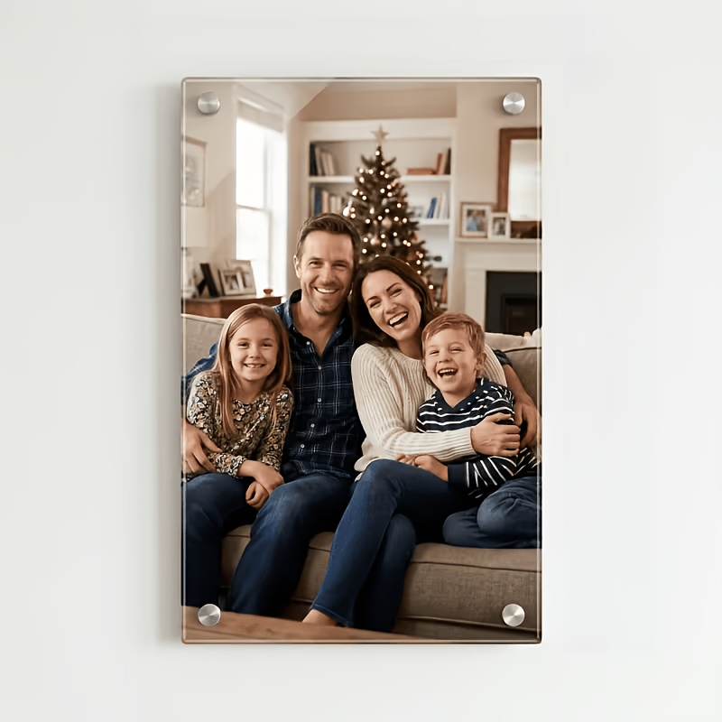 TEMU 2d Flat 1 Set Customized Personalized Acrylic Photo Paintings, Featuring Your Photos, Customized Acrylic Wall Hangings, Warm And , Enhancing