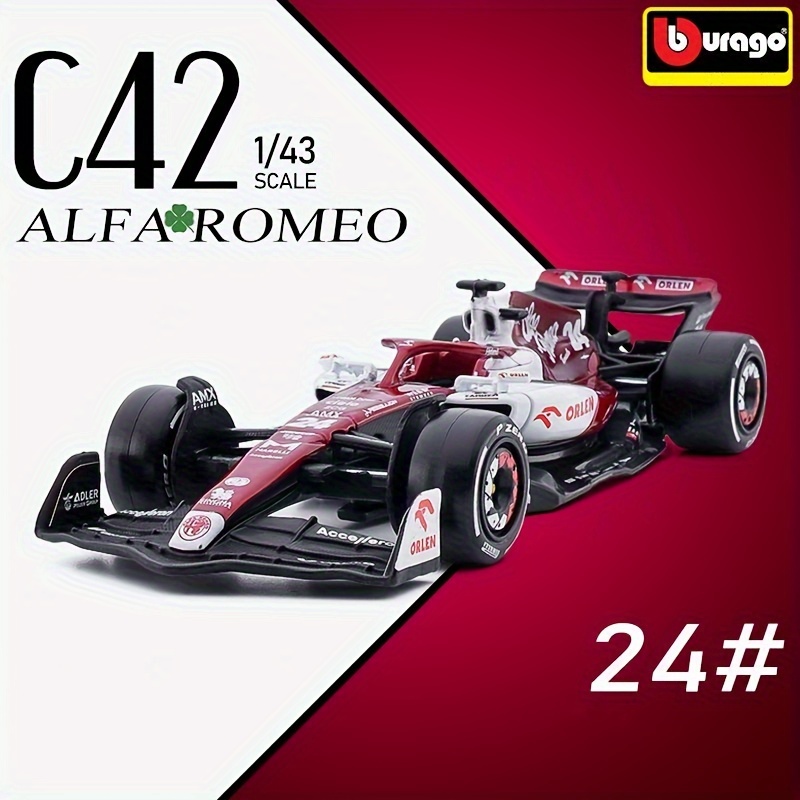 Bburago 1 43 2022 F1 C42 24 Guanyu Zhou Racing Cars Alloy Car 