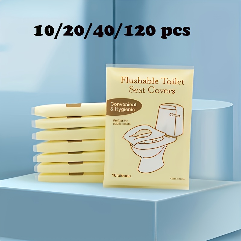   40 120 disposable toilet seat covers washable paper toilet seat covers adult potty training diapers public restroom   individually packaged suitable for airplanes camping and travel