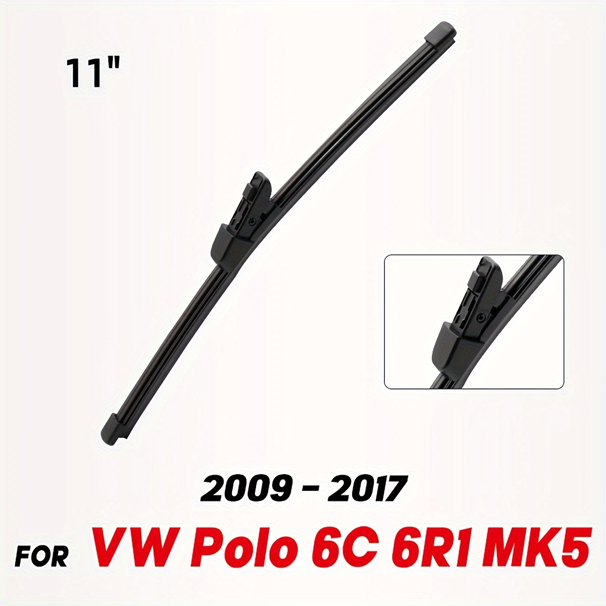 TEMU Wiper 11" Rear Wiper Blade For Vw 6c 6r1 Mk5 2009 - 2017 Windshield Windscreen Tailgate Window Car Rain Brush