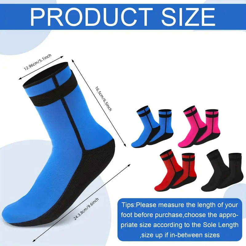 Kids Wetsuit CAPAS 2mm Neoprene Waterproof Socks, Beach Volleyball