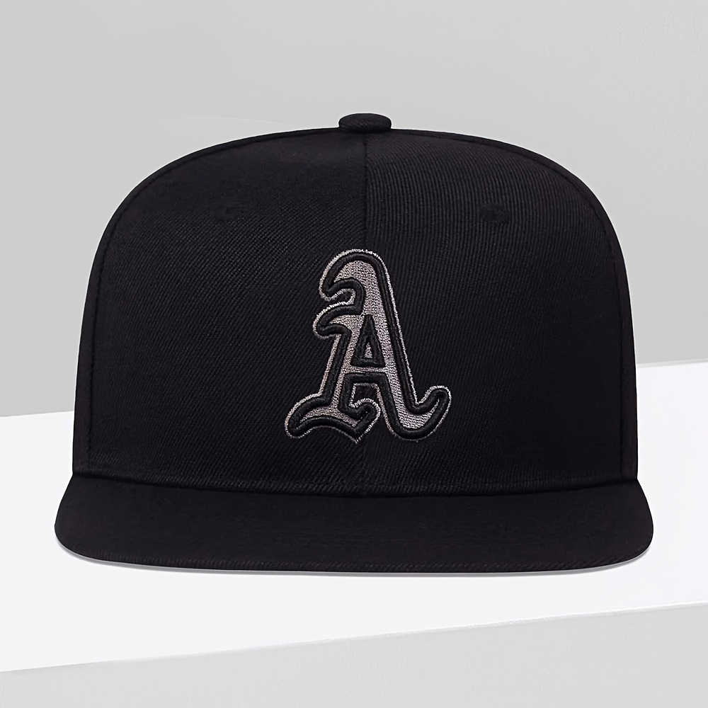 

1pc Casquette de Baseball Brodée avec Lettre A, Polyvalente pour Hommes et Femmes, Style Décontracté Hip-Hop, Casquette de Sport Extérieur