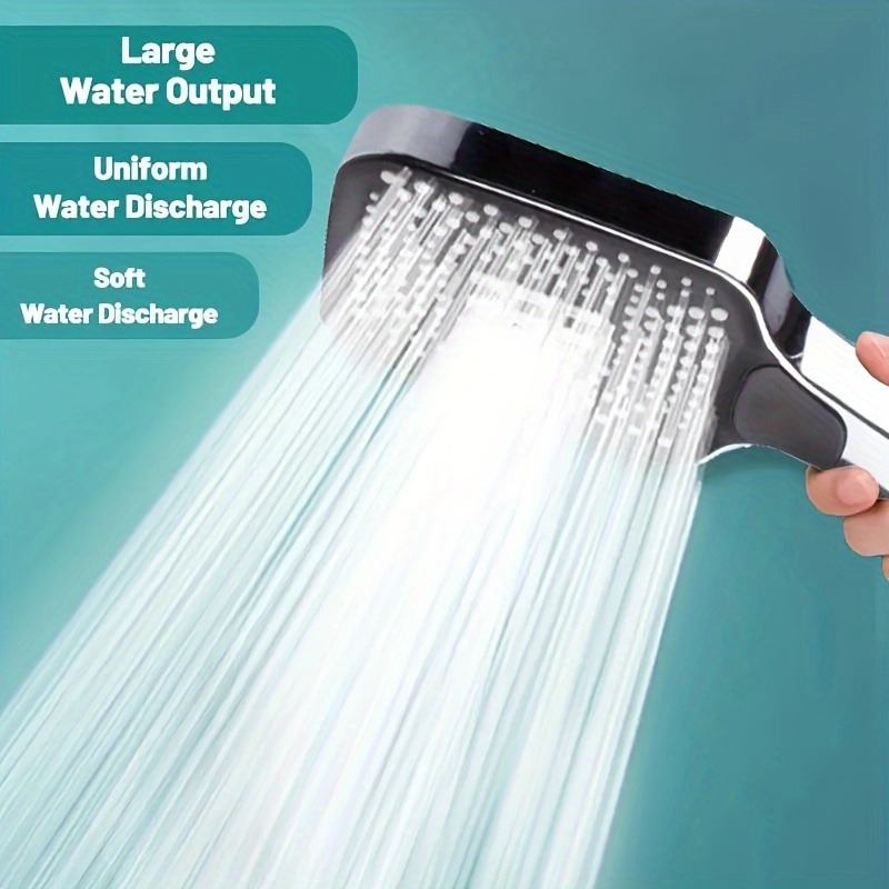 Heart-shaped Large Panel: High-pressure Showerhead With Large Panel For Water Flow, Powerful Shower Spray, And Strong Water Pressure. Suitable For Shower Use Only / Bathtub Use Only