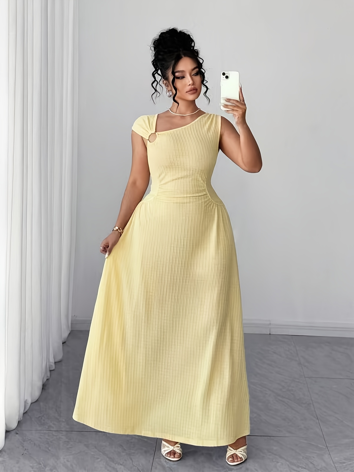 gold jewelry with white dress Champagne Dress for Wedding Guest with Lace Bodice – Sequins Evening G –  WonderlandByLilian