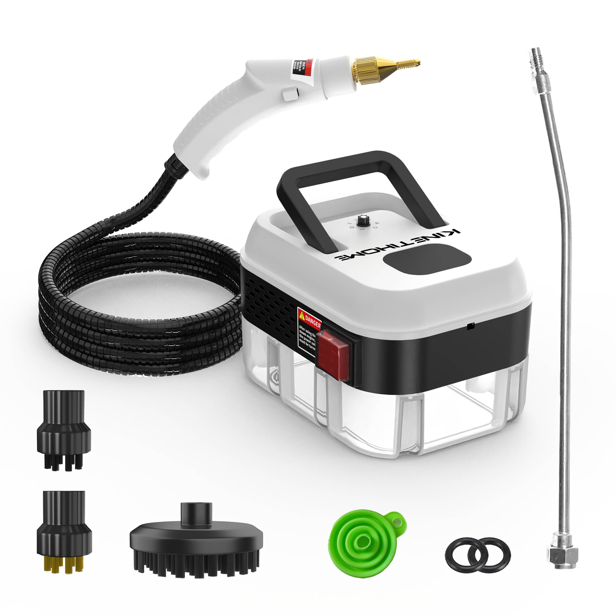 TEMU Portable Steam Cleaner, High-temperature Carpet Cleaner, With A Pressure Of 4 Bar, Suitable For Cleaning Kitchen And Tile . In 3 Styles And 5