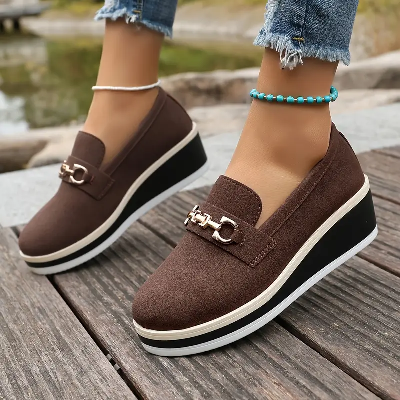 zapatillas plataforma moda mujer zapatillas solo color Temu Mexico