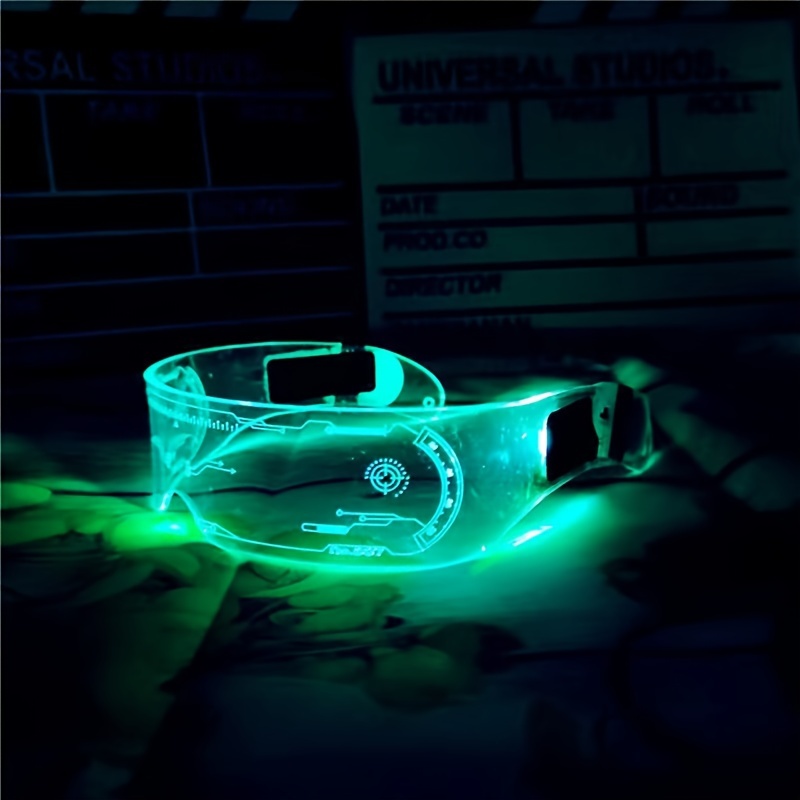 Glow Neon Rave Glasses El Wire Flashing Led Sunglasses Light - Temu