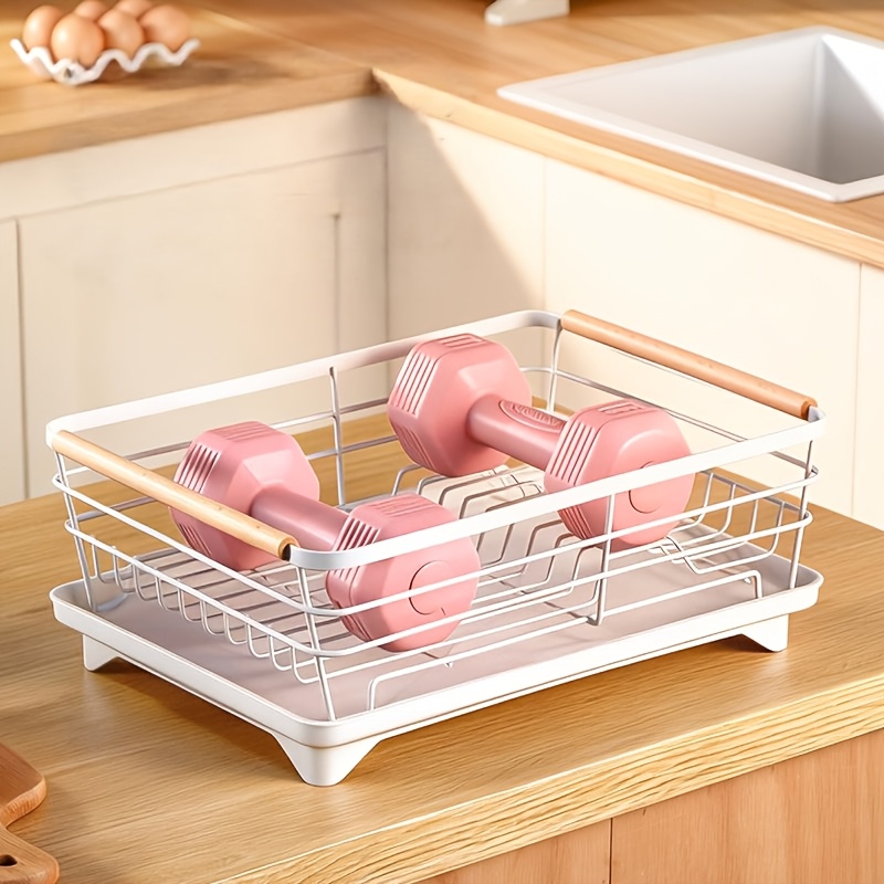 Large Metal Dish Rack Kitchen Organizer Utensil