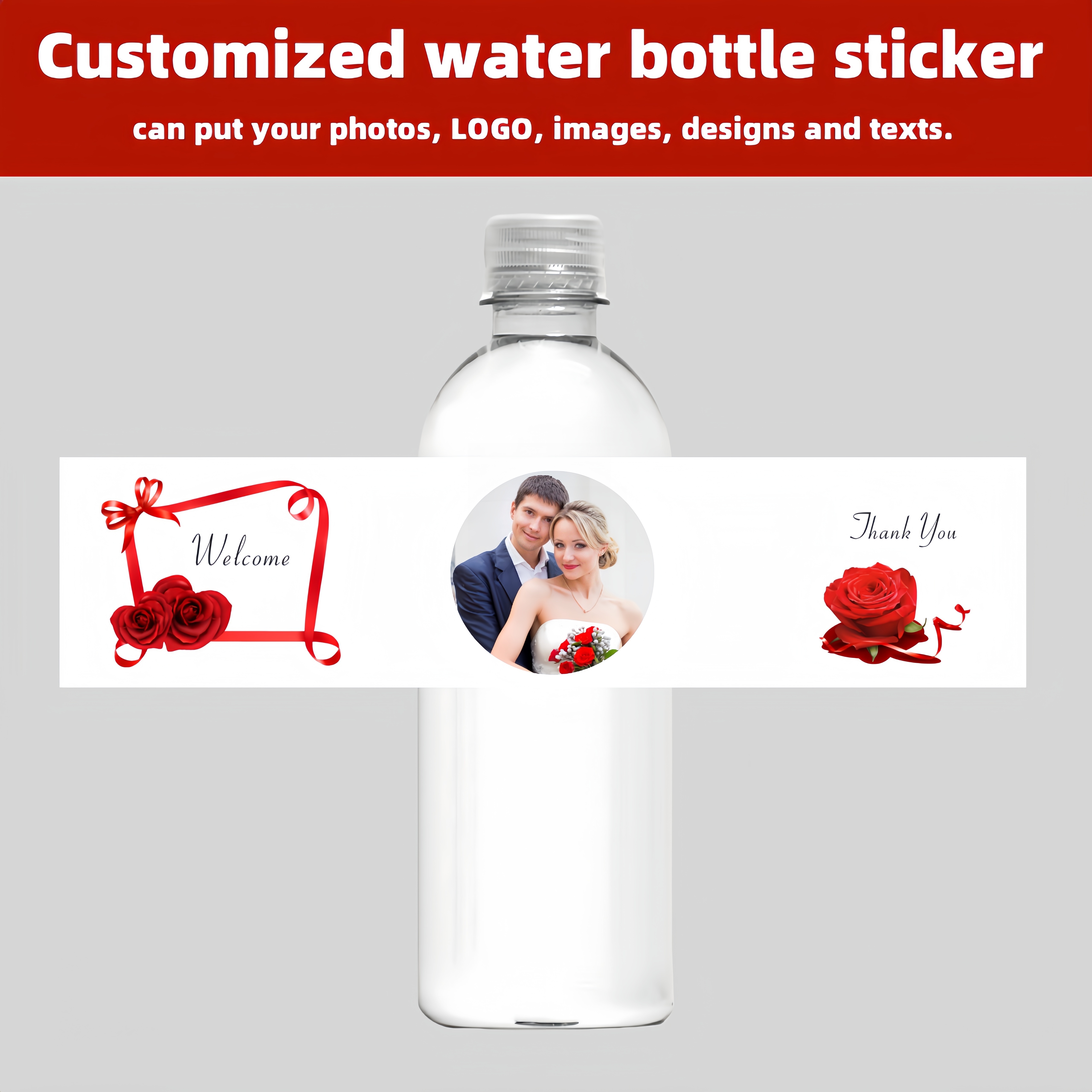 

Personalized Water Bottle Labels - 30/90/150pcs Piece For Weddings, Birthdays, Thank & More - Customizable Celebration Stickers, Party Decor & Gift Ideas