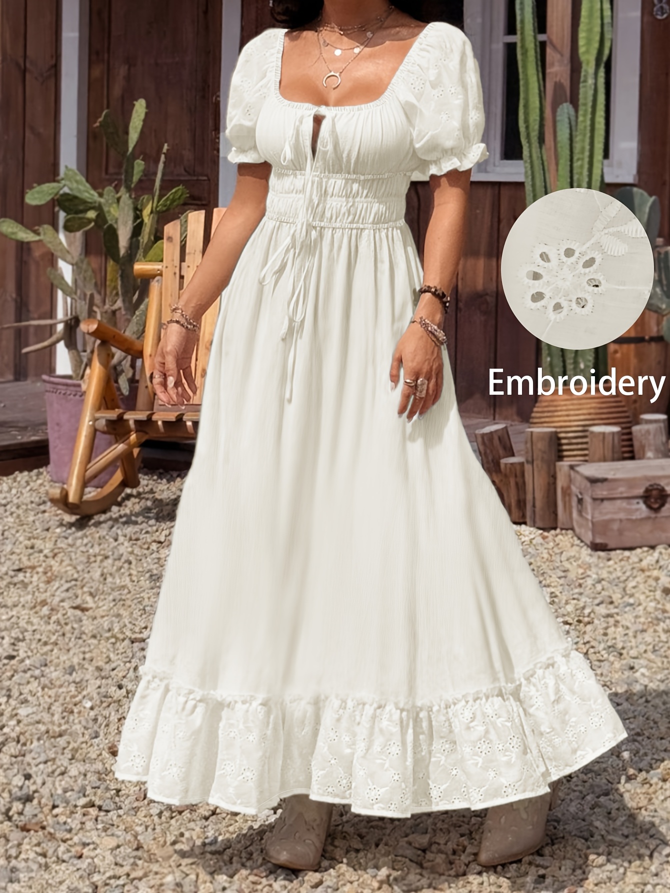 simple ivory lace wedding dress MGNY Madeline Gardner New York 2702 Long Simple Lace Wedding Dress main image 0