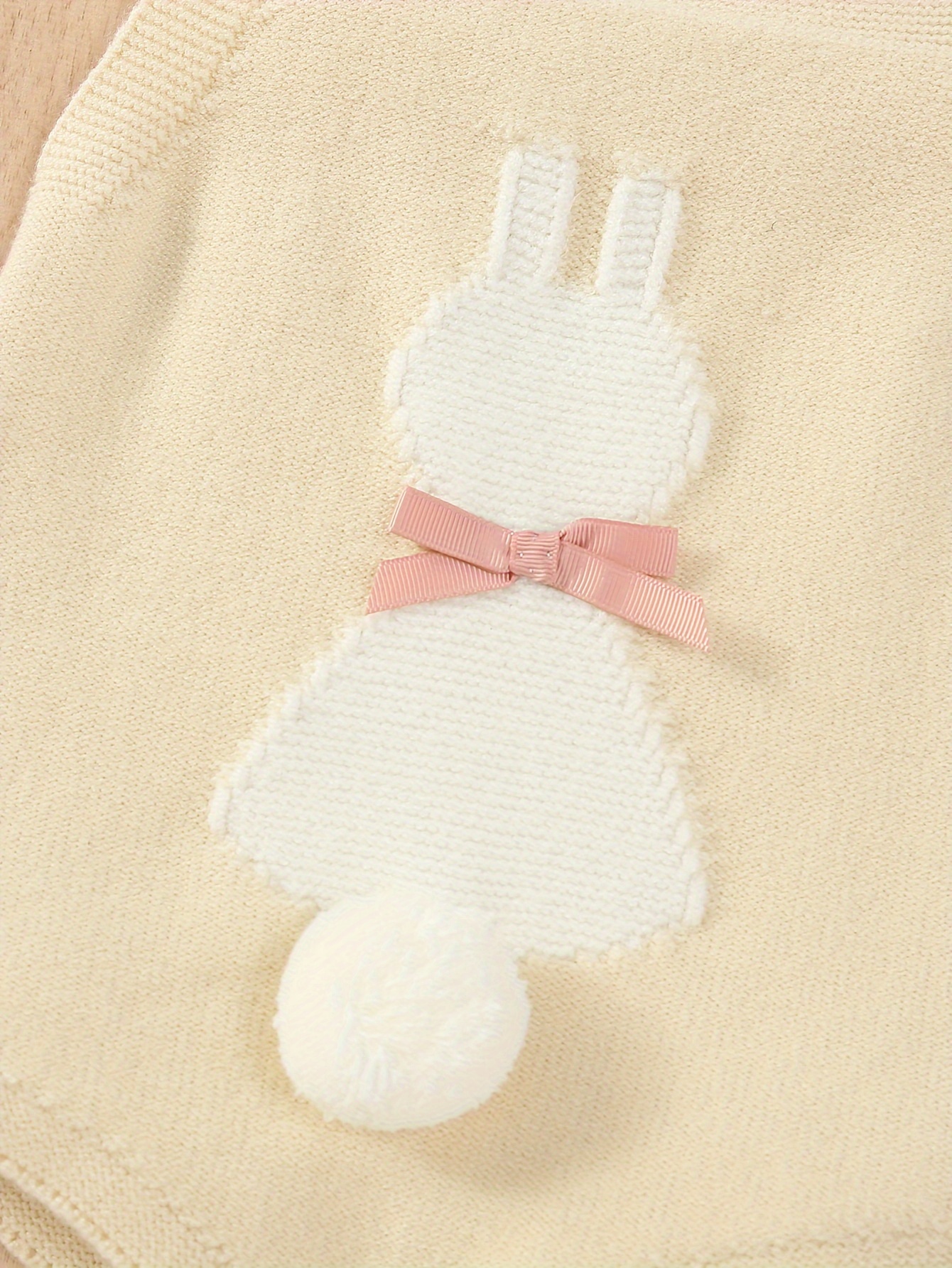 Baby Knitted Sleeveless Newborn Girl Boy Romper Clothes Outfit, Fashion 3D Rabbit Easter Knitted Sweater Suspender One-Piece, Christmas Gifts