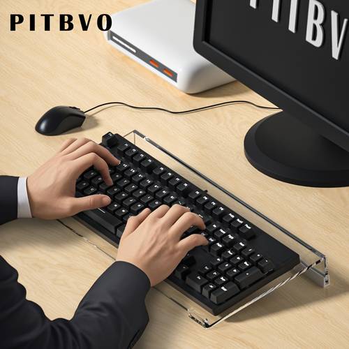 tilted pc keyboard stand of high toughness material will not be damaged by falling suitable for desk keyboard lifter for office desk home and school