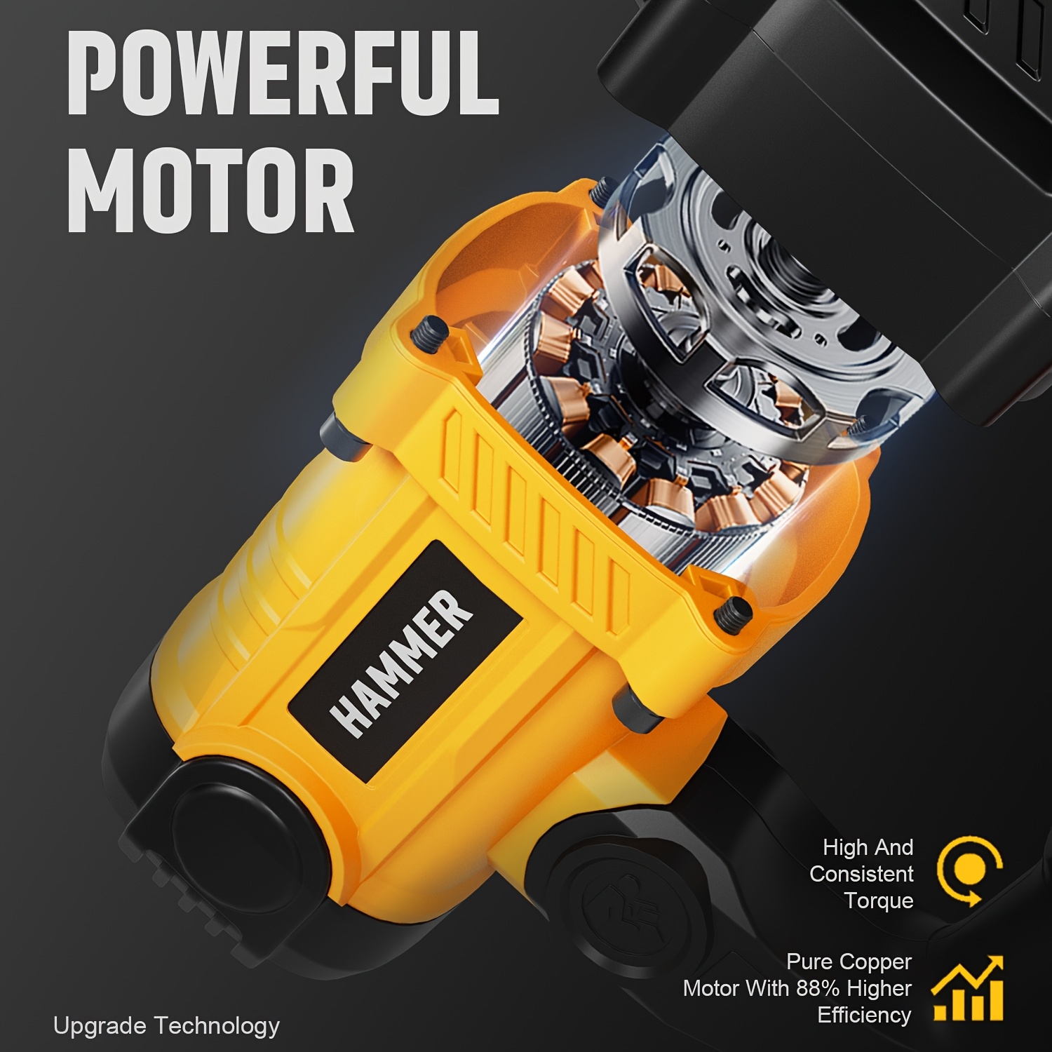 Heavy Duty Rotating Hammer Drill SDS Plus, Suitable For Concrete And Brick Walls, Dual-mode Multi Force Adjustment, Essential For Home Decoration And Construction Projects, Equipped With A Carrying Case And Various Drill Bits, Great Christmas Gift