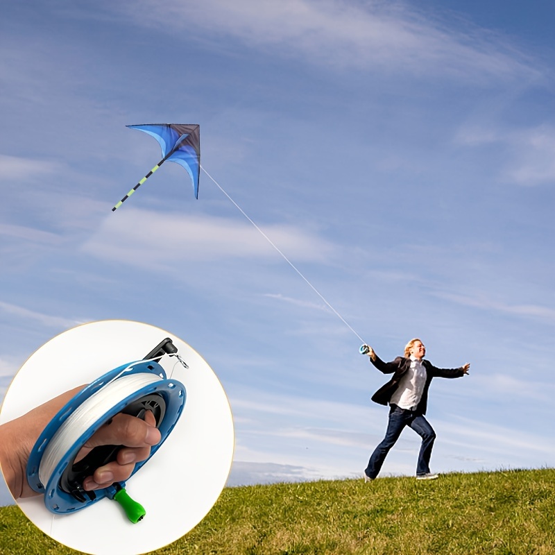 1pc, Kite Line Winding Reel, Hand-held Plastic Kite Wheel Flying Tool  Equipment