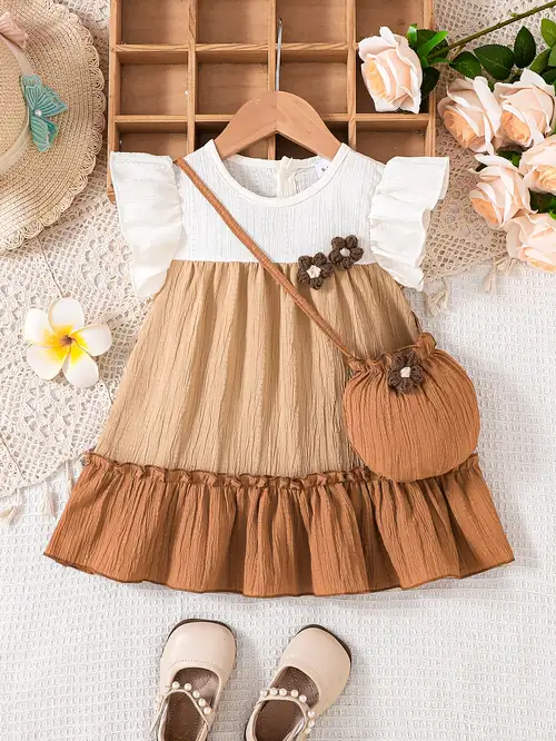boho baby girl dress Toffee Daisy Baby Girl Boho Dress