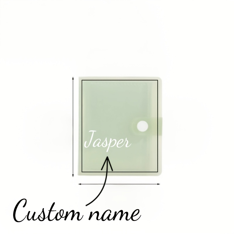 TEMU Album personalizzato con a colori macaron, album fotografico portatile semitrasparente a , 60 scomparti, pu簷 contenere carte bancarie, biglietti