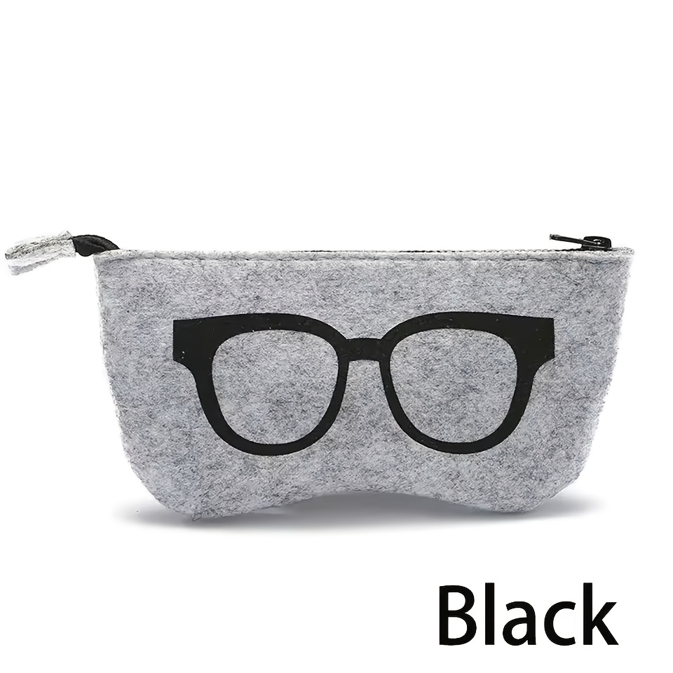 Case Soft Large Eyeglass Cases With Zipper Portable Makeup Pouch Squeeze Eyeglass Cases Body Care For,, Sport, Office, School, Belt, Glasses, Back To School Supplies