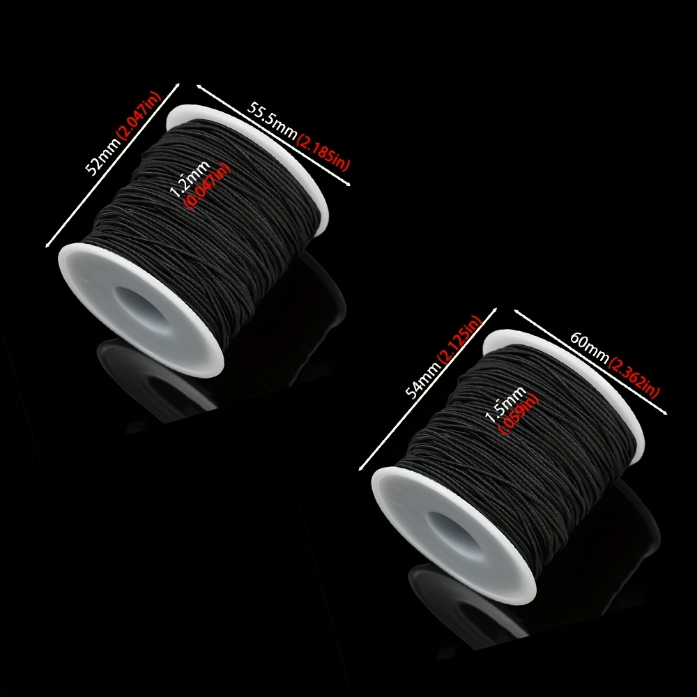 Fascia Elastica Per Cucire - 2 Rotoli Da 10 M, Larghezza 2 Cm, Colore Bianco E Nero, Per Fai Da Te E Sartoria