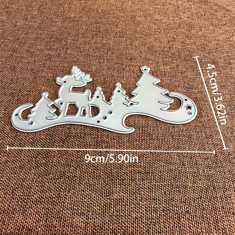 TEMU . Weihnachts Elch Metall Schneideform Geeignet für Geburtstags- und Hochzeitsdekorationen Fotoalbum Papier Bastelform, Fotoalbum Herstellung und