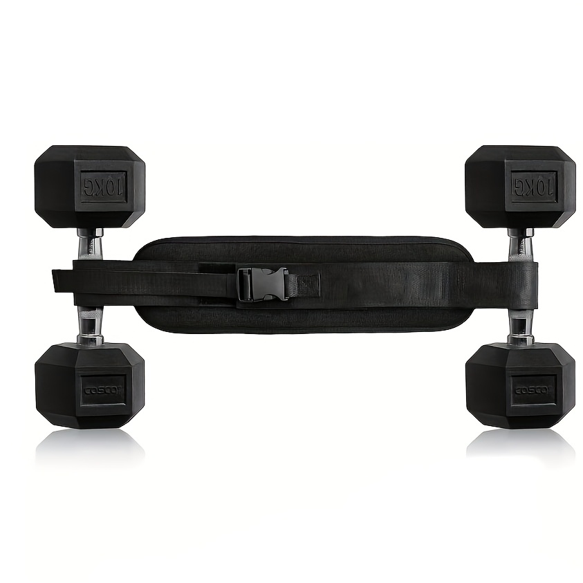 Hip Thrust Belt – Glute Trainer For Home Workouts With Extra Padding – Fully Adjustable Dumbbell Hip Thrust Belt – Lifter, Glute Workout Equipment