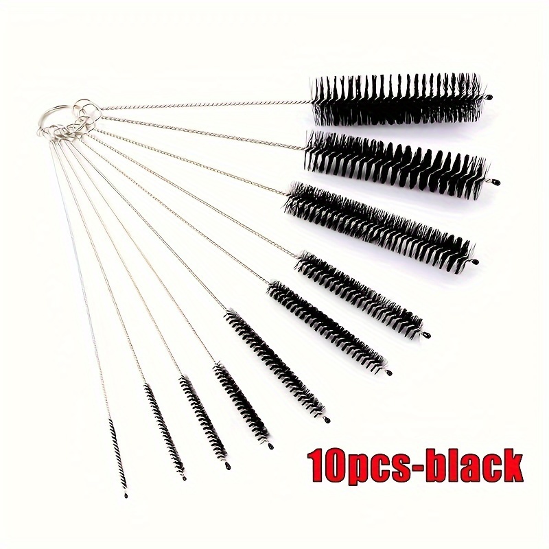 10pcs/set Different Diameters Brush Reusable Cleaner Brush Kit - Pipe Cleaners For Tumblers Sippy Cups Bottles