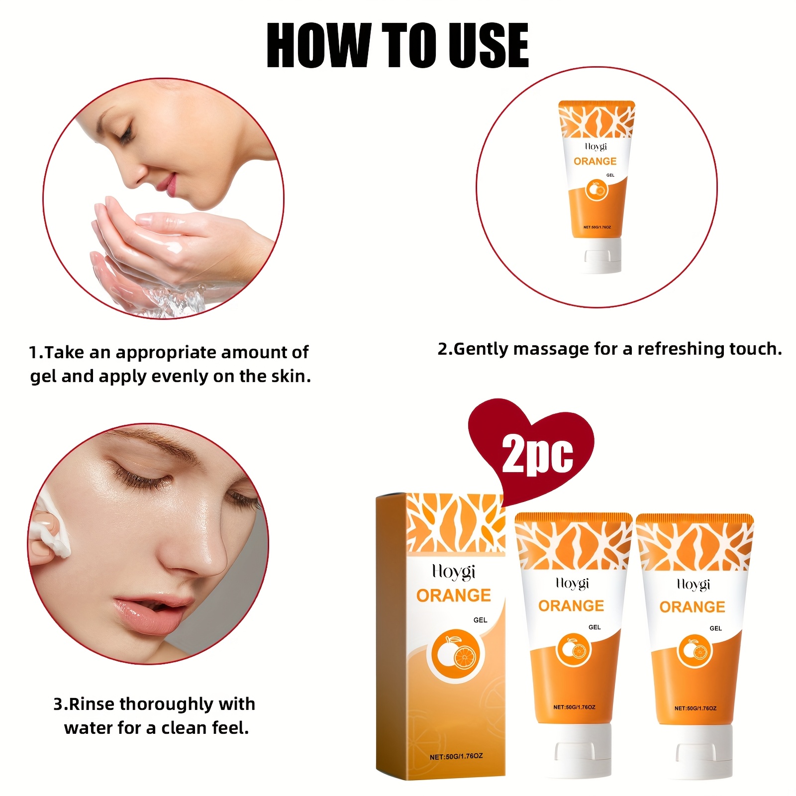 2x Orangen Enzym Peeling Gel – Für Gesicht & Körper – Strahlende Haut Durch Natürliche Fruchtenzyme