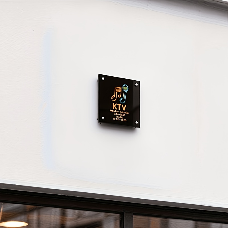 TEMU 2d Flat, Custom Acrylic Business Signage, Personalized Address Signs, Office Supplies, Store Display Racks, Business And Store Signs, Numbers,