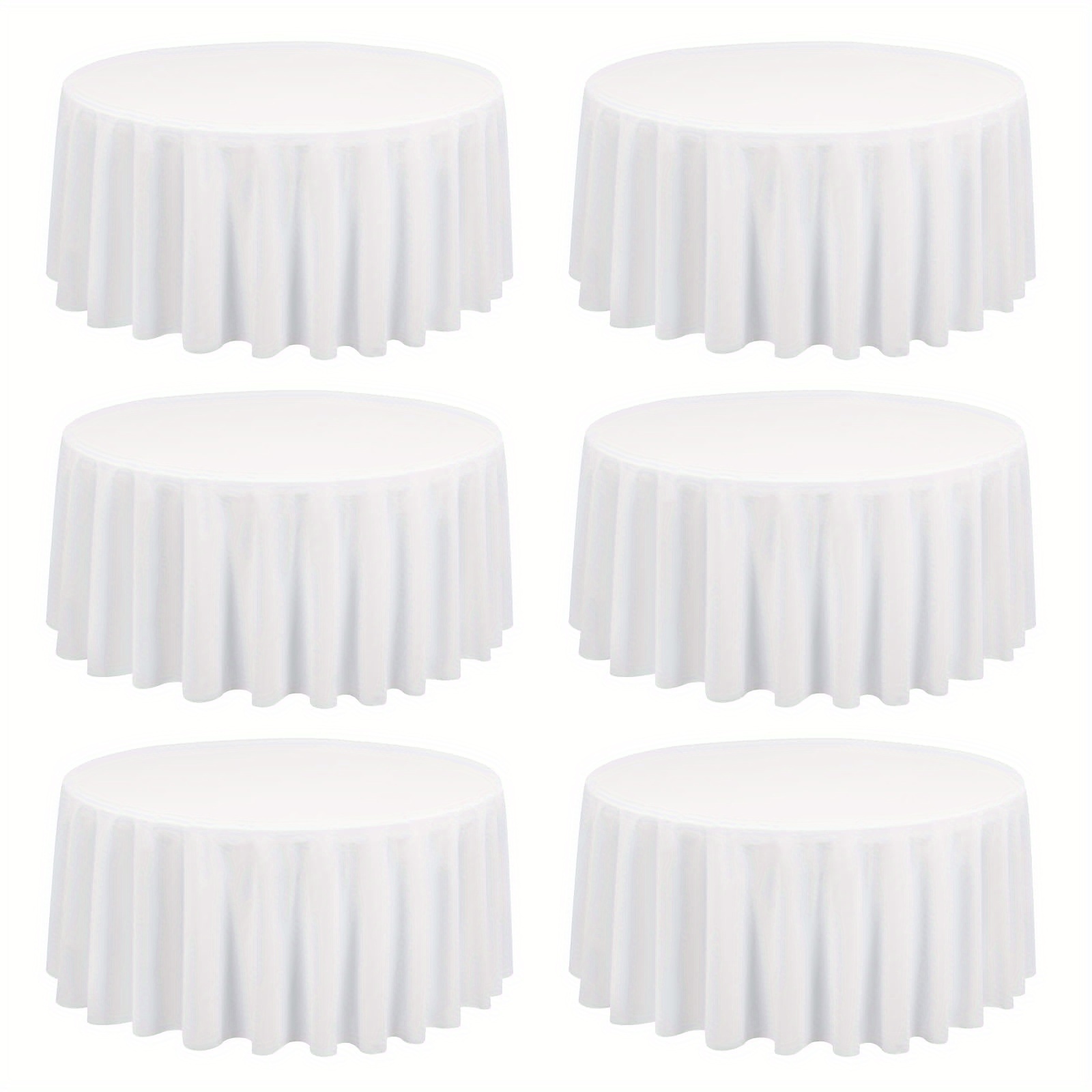 Of Tablecloths Made Of Brushed Polyester, Measuring 90 Inches/229 Cm, Suitable For Family Gatherings, Celebrations, Weddings, Holidays, And Indoor And Outdoor Events