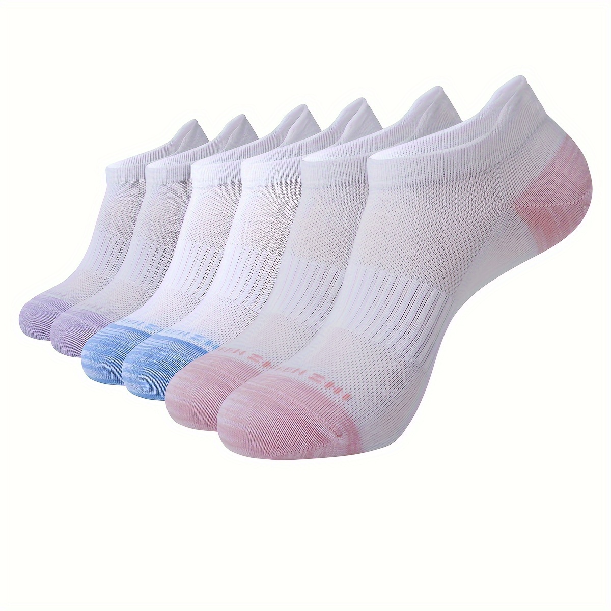 

Women's Breathable Blend Ankle Socks, Low Cut Athletic Running Socks, Soft Thin No Show With Tab, Assorted Colors, Moisture-wicking For Sports And Casual Wear